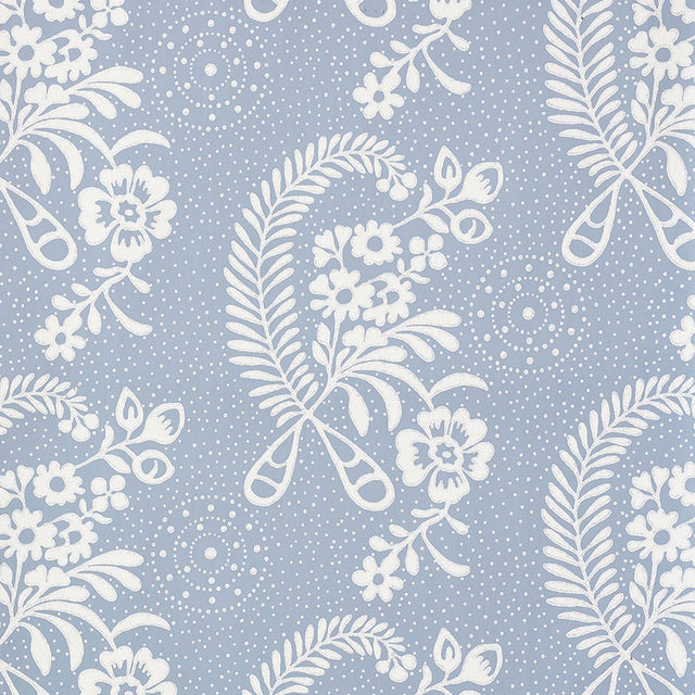 Schumacher Millicent Delft Wallpaper - Eade's Wallpaper