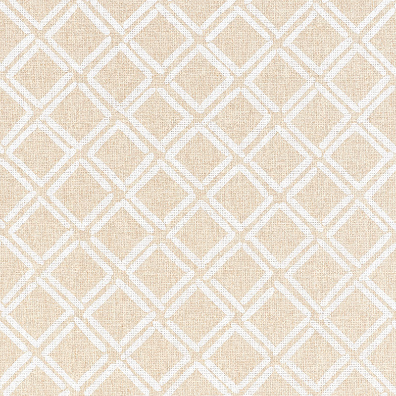 Schumacher Dina Paperweave Natural Wallpaper