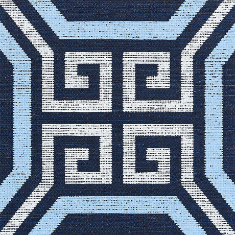 Schumacher Octavia Sisal Navy Wallpaper - Eade's Wallpaper