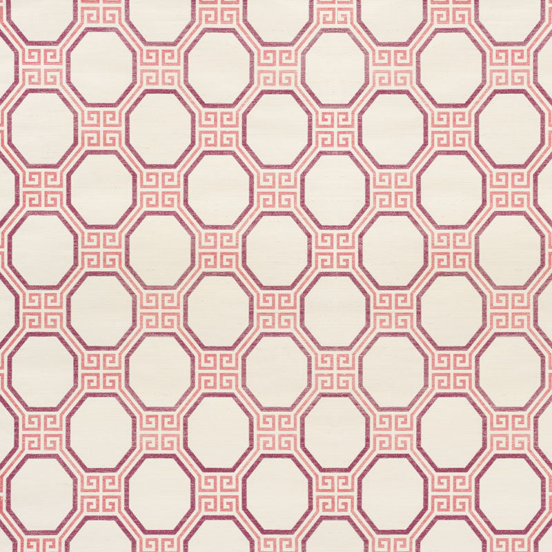 Schumacher Octavia Sisal Cinnabar Wallpaper - Eade's Wallpaper