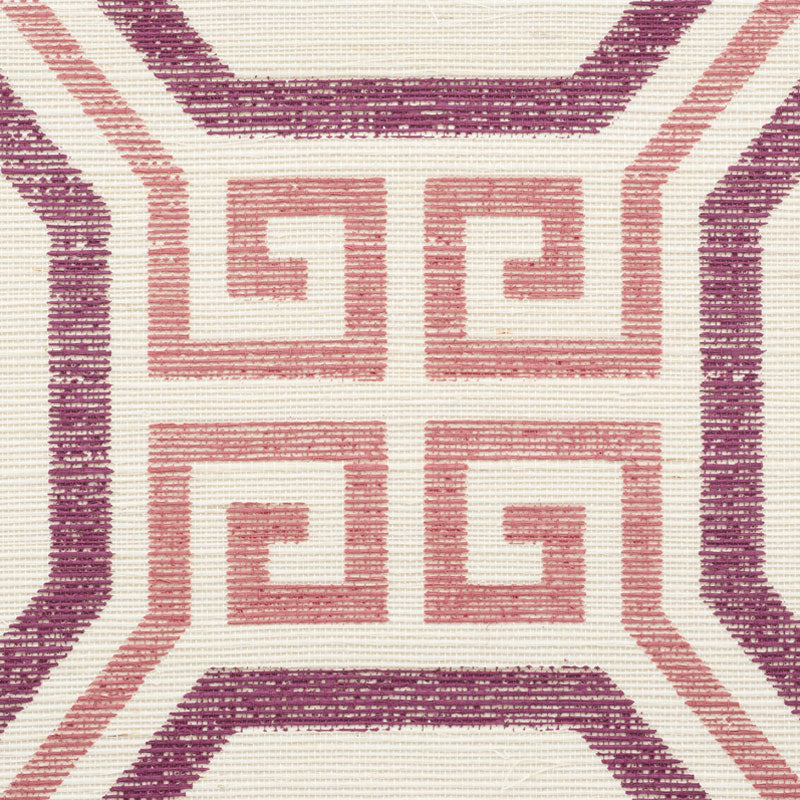 Schumacher Octavia Sisal Cinnabar Wallpaper - Eade's Wallpaper