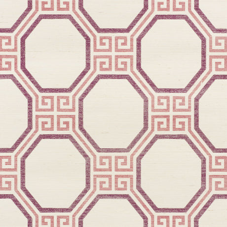 Schumacher Octavia Sisal Cinnabar Wallpaper - Eade's Wallpaper