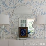 Schumacher Twiggy Paperweave Sky Wallpaper