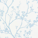 Schumacher Twiggy Paperweave Sky Wallpaper