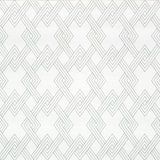 Schumacher Hix Embroidered Paperweave Grey Wallpaper