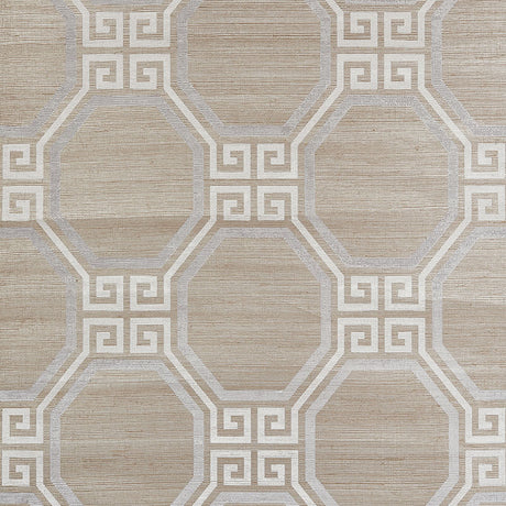 Schumacher Octavia Hemp Shimmer Quartz Wallpaper - Eade's Wallpaper
