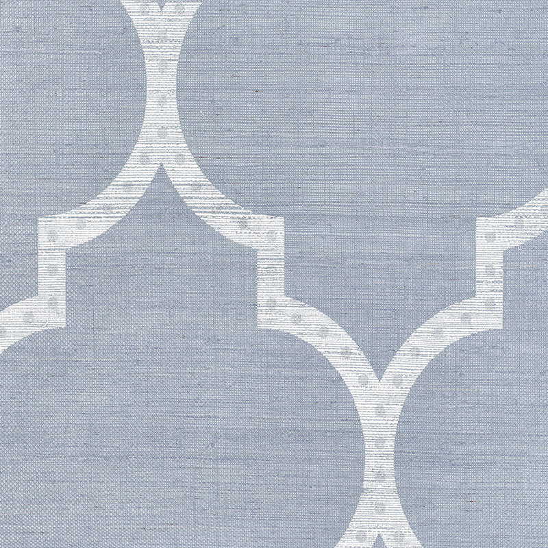 Schumacher Algiers Sisal Chambray Wallpaper