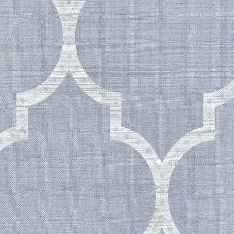 Schumacher Algiers Sisal Chambray Wallpaper