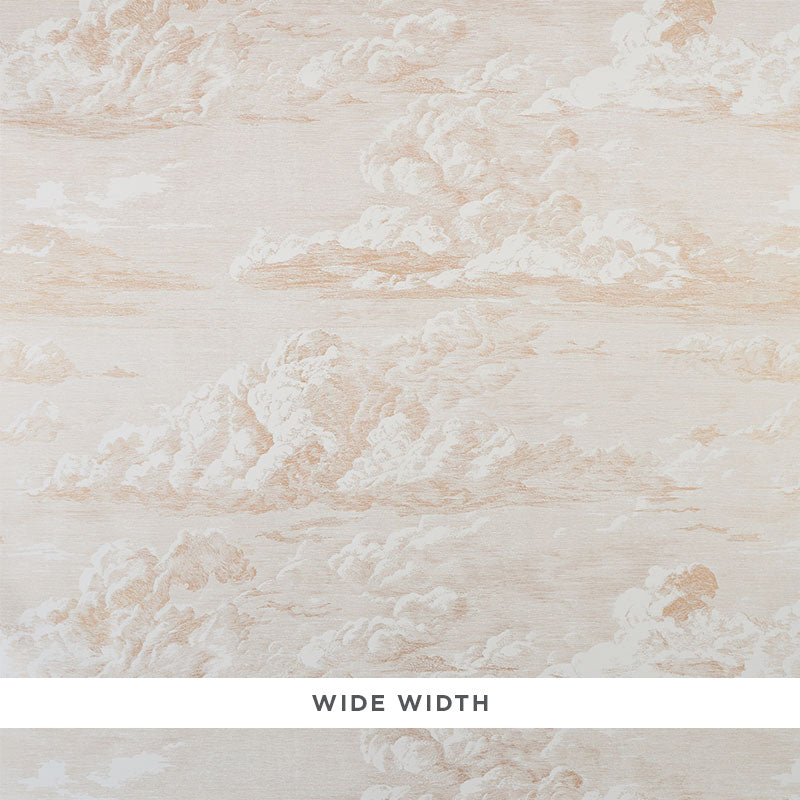 Schumacher Cloud Toile Gold Wallpaper