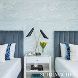 Schumacher Cloud Toile Mineral Wallpaper