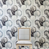 Schumacher Plumes Grisaille Wallpaper - Eade's Wallpaper
