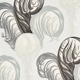 Schumacher Plumes Grisaille Wallpaper - Eade's Wallpaper