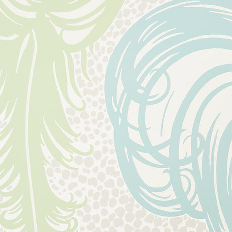 Schumacher Plumes Peacock Wallpaper - Eade's Wallpaper