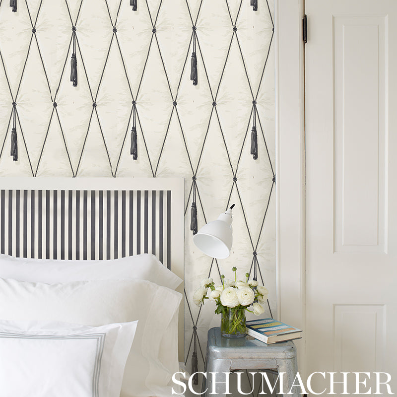 Schumacher Drapery Blush Wallpaper