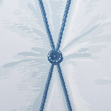 Schumacher Drapery Blue Wallpaper