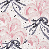 Schumacher Plumes Et Rubans Blush Wallpaper - Eade's Wallpaper