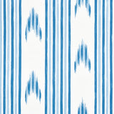 Schumacher Santa Barbara Ikat Indigo Wallpaper - Eade's Wallpaper