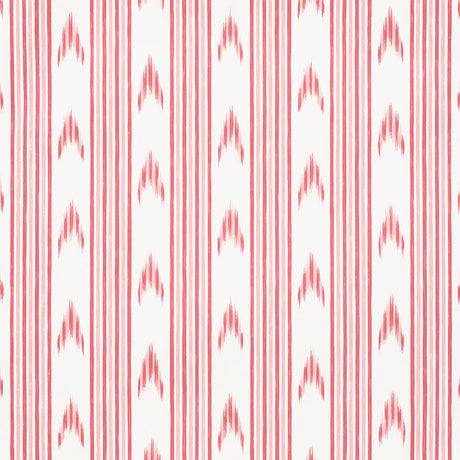 Schumacher Santa Barbara Ikat Pink Wallpaper - Eade's Wallpaper