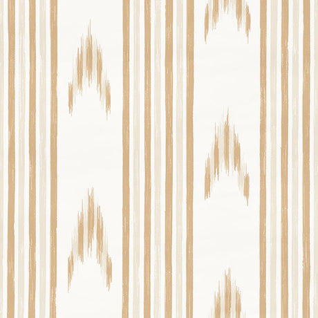 Schumacher Santa Barbara Ikat Neutral Wallpaper - Eade's Wallpaper