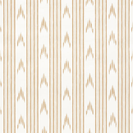 Schumacher Santa Barbara Ikat Neutral Wallpaper - Eade's Wallpaper
