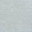 Schumacher Sylvie Embroidered Sisal Water Blue Wallpaper - Eade's Wallpaper