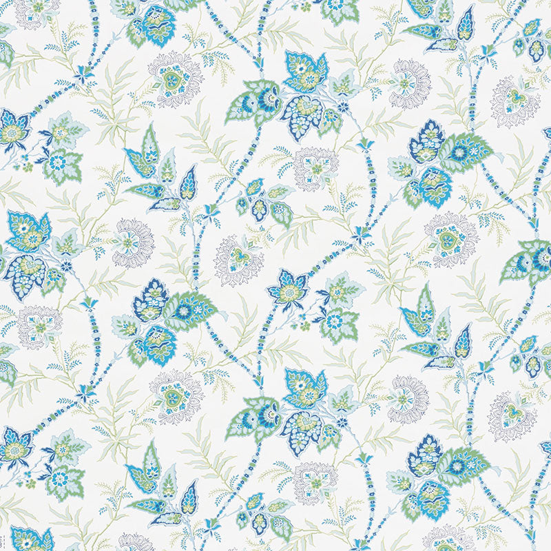 Schumacher Emperor'S Vine Peacock Wallpaper
