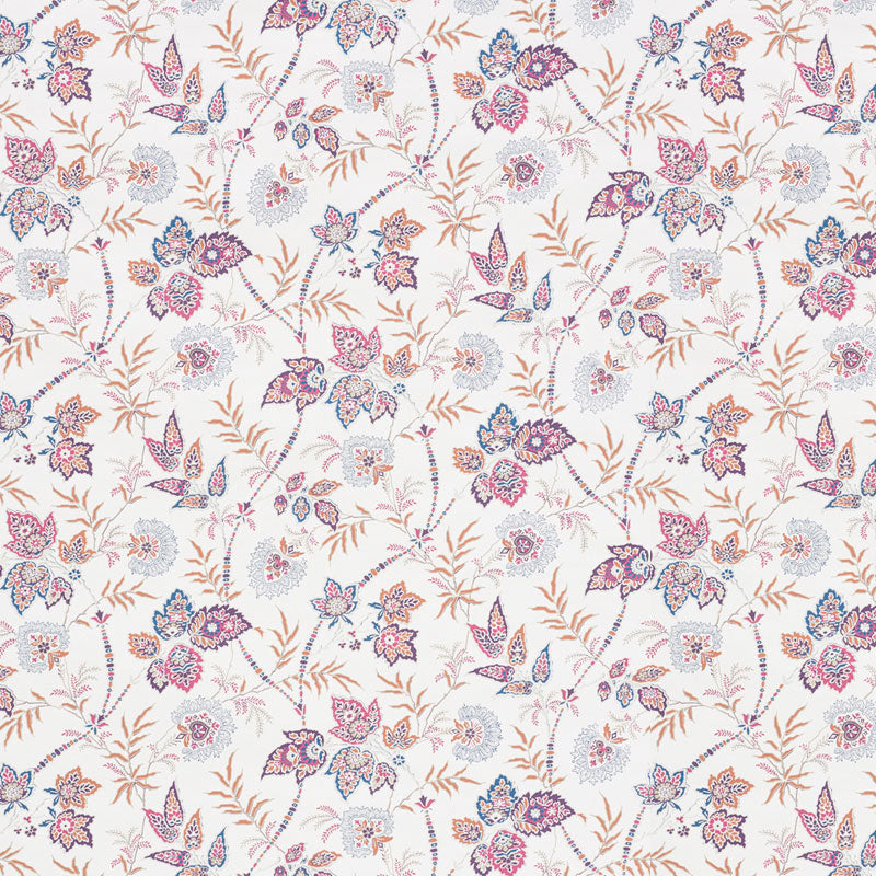 Schumacher Emperor'S Vine Aubergine Wallpaper
