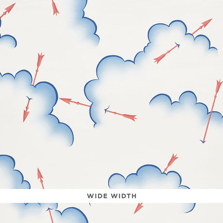 Schumacher Mercurio Red & Blue Wallpaper - Eade's Wallpaper