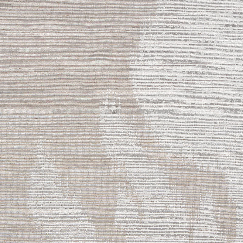 Schumacher Agra Hemp Shimmer Moonstone Wallpaper