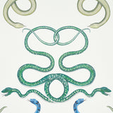 Schumacher Giove Emerald & Sapphire Wallpaper