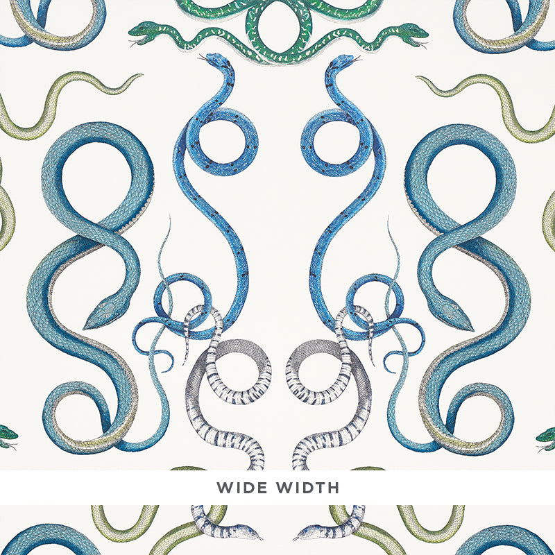 Schumacher Giove Emerald & Sapphire Wallpaper