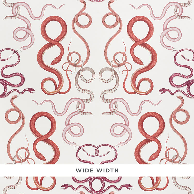 Schumacher Giove Ruby & Garnet Wallpaper