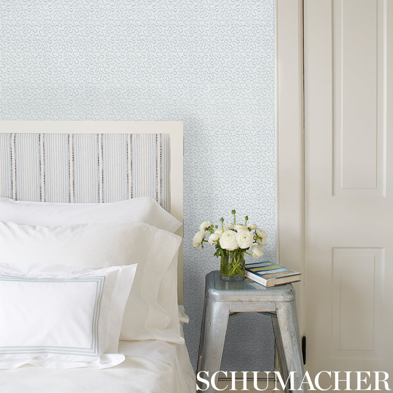 Schumacher Meander Moss Wallpaper - Eade's Wallpaper