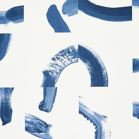 Schumacher Sepiessa Panel Set Blue Wallpaper - Eade's Wallpaper