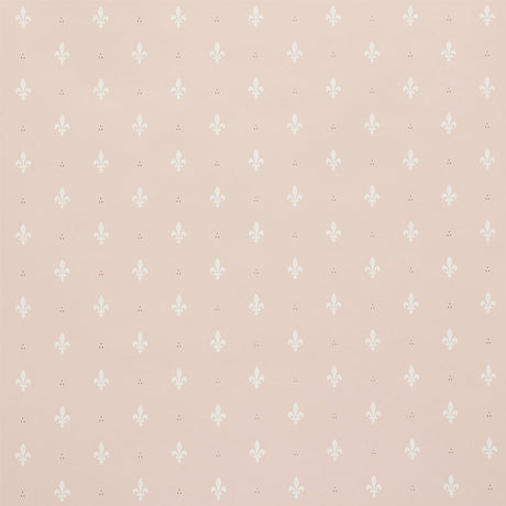 Schumacher Fleur De Lis Blush Wallpaper