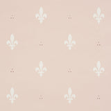 Schumacher Fleur De Lis Blush Wallpaper