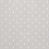 Schumacher Fleur De Lis Grey Wallpaper