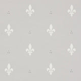 Schumacher Fleur De Lis Grey Wallpaper