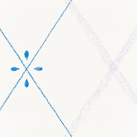 Schumacher Kasumi Diamond Hyacinth Wallpaper