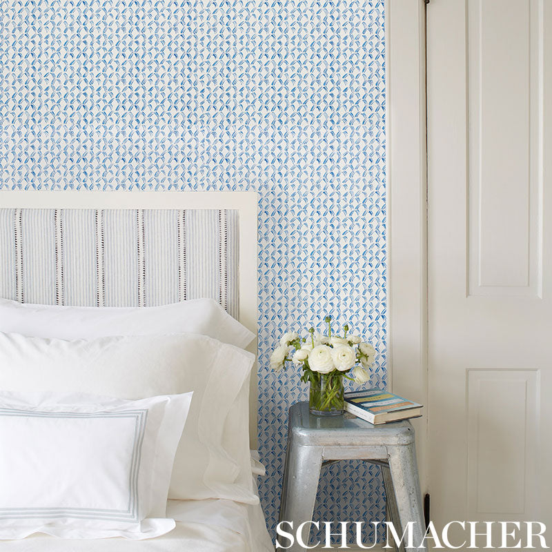 Schumacher Trevi Diamond Porcelain Wallpaper