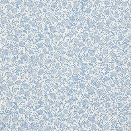Schumacher Chrysanthemum Chambray Wallpaper