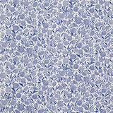 Schumacher Chrysanthemum Blue Wallpaper
