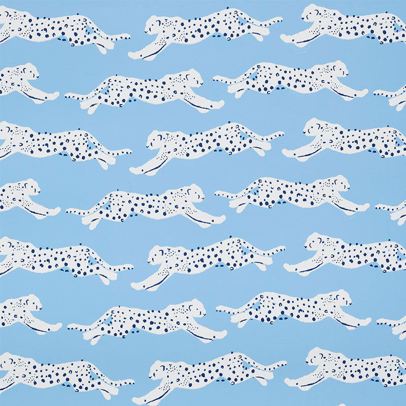 Schumacher Leaping Leopards Sky Wallpaper - Eade's Wallpaper