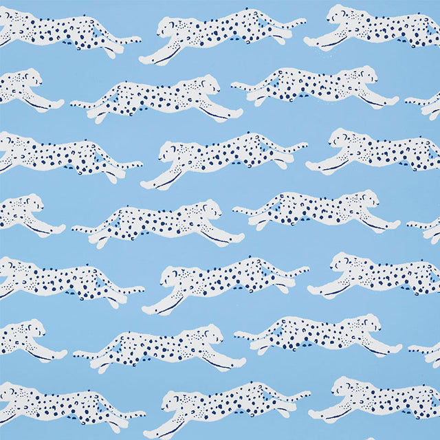 Schumacher Leaping Leopards Sky Wallpaper - Eade's Wallpaper