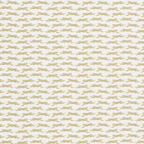 Schumacher Leaping Leopards Sand Wallpaper - Eade's Wallpaper