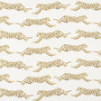 Schumacher Leaping Leopards Sand Wallpaper - Eade's Wallpaper