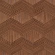 Schumacher 5009631 CHEVRON INLAY in WALNUT Wallpaper - MODER