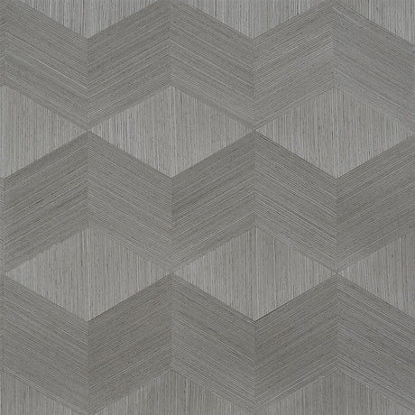 Schumacher 5009632 CHEVRON INLAY in BIRCH Wallpaper - MODERN