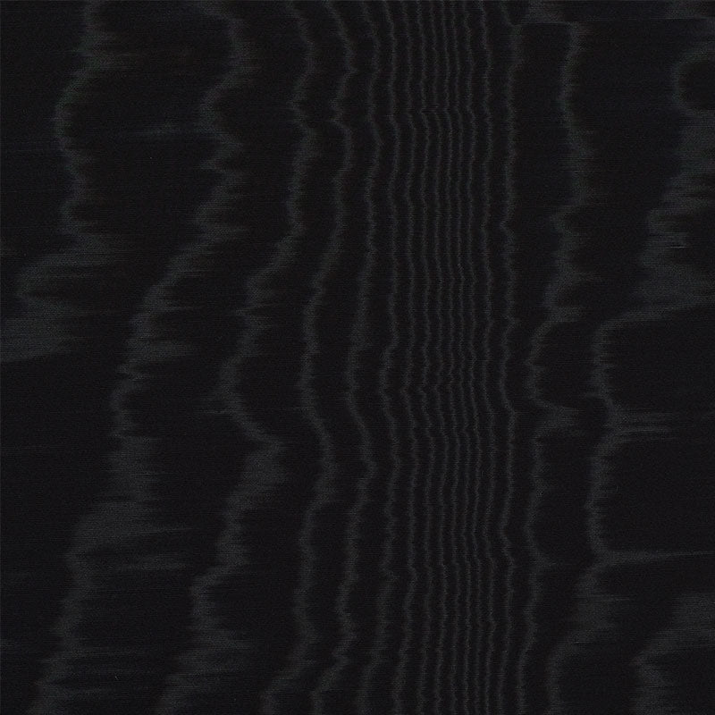 Schumacher Moiré Wallcovering Noir Wallpaper - Eade's Wallpaper