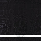 Schumacher Moiré Wallcovering Noir Wallpaper - Eade's Wallpaper